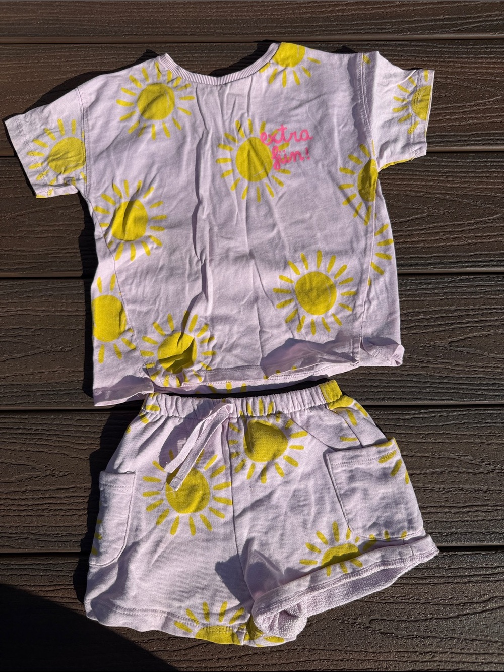 Zara Pink and Yellow Sun Matching Set